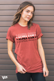 Alpha Gamma Delta Famous Tee