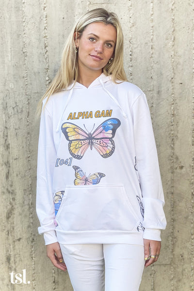 Alpha Gamma Delta Butterfly Legacy Hoodie