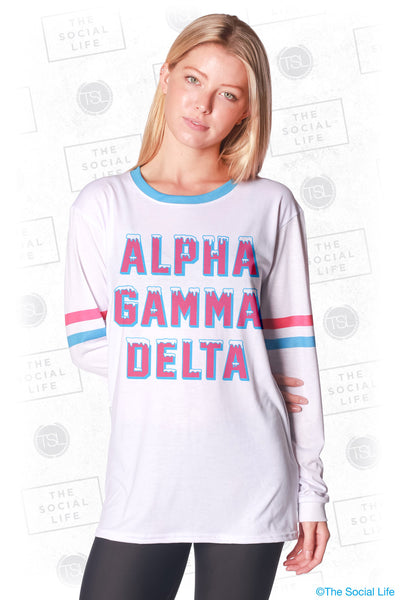 Alpha Gamma Delta Frosted Long Sleeve