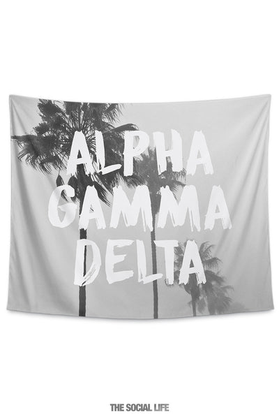 Alpha Gamma Delta Palm Mist Tapestry