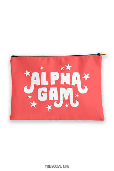 Alpha Gamma Delta Pixie Cosmetic Bag