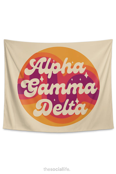 Alpha Gamma Delta Radiate Tapestry