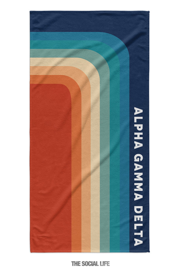 Alpha Gamma Delta Far Out Towel
