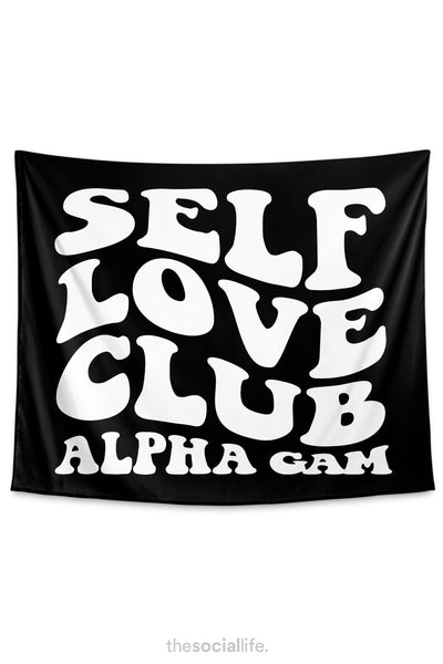 Alpha Gamma Delta Self Love Club Tapestry