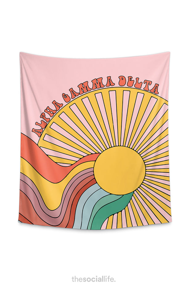 Alpha Gamma Delta Sunshine Tapestry