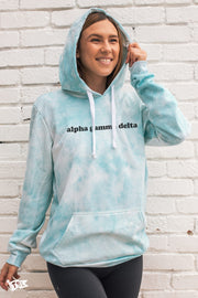 Alpha Gamma Delta Simple Digi-Tie Dye Hoodie