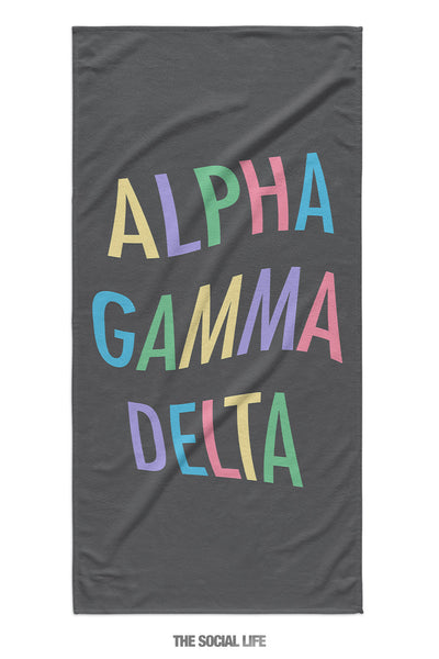 Alpha Gamma Delta Turnt Towel