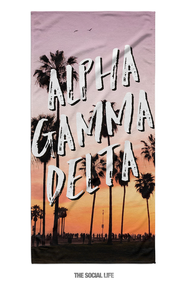 Alpha Gamma Delta Venice Towel