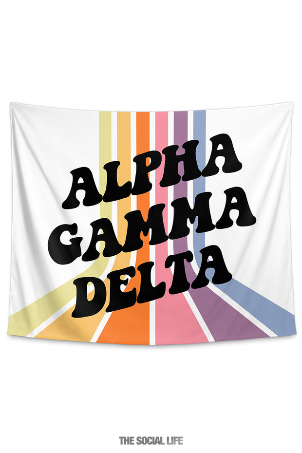 Alpha Gamma Delta Vibes Tapestry