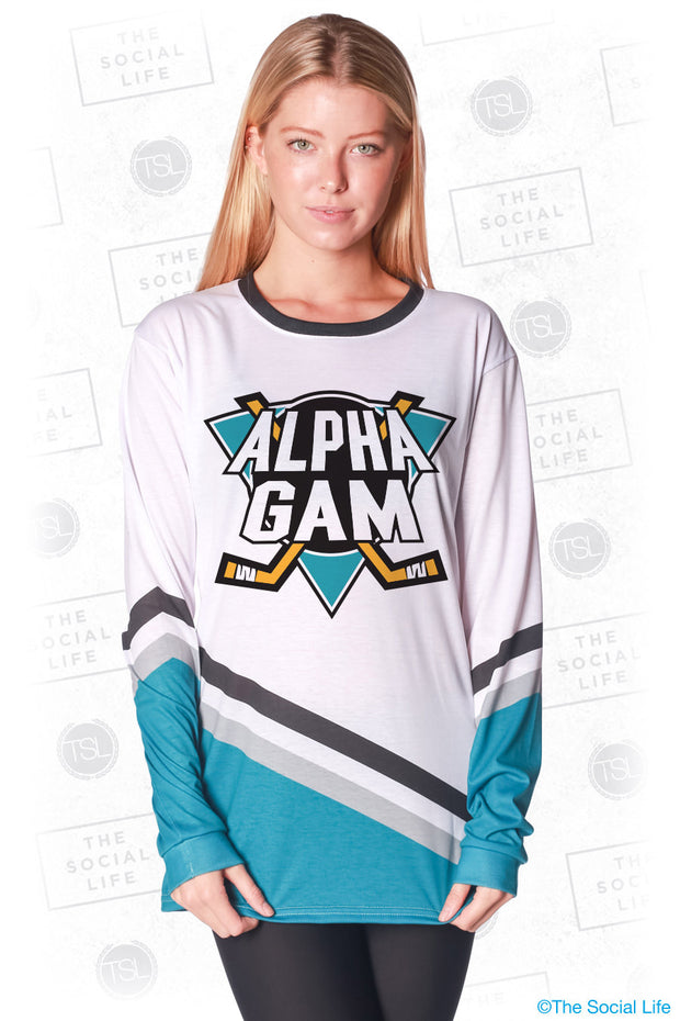 Alpha Gamma Delta Mighty Hockey Long Sleeve
