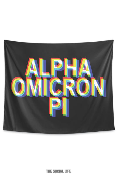 Alpha Omicron Pi 3D Vision Tapestry