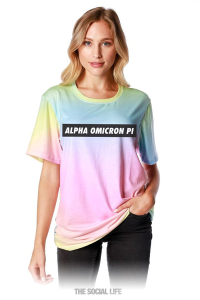 Alpha Omicron Pi Holographic Tee