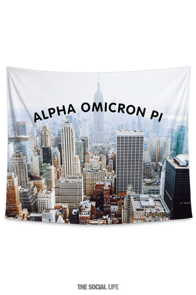 Alpha Omicron Pi NYC Tapestry