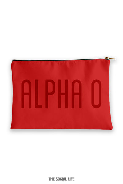 Alpha Omicron Pi Primary Cosmetic Pouch