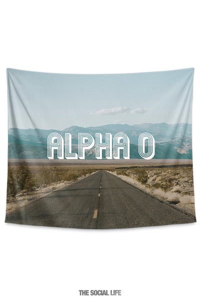 Alpha Omicron Pi Roadtrip Tapestry