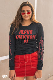 Alpha Omicron Pi Fuego Long Sleeve