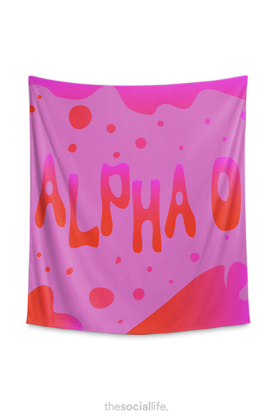 Alpha omicron pi discount tapestry