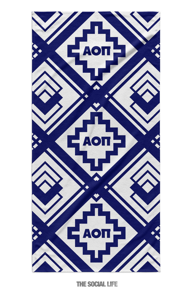 Alpha Omicron Pi Mykonos Towel
