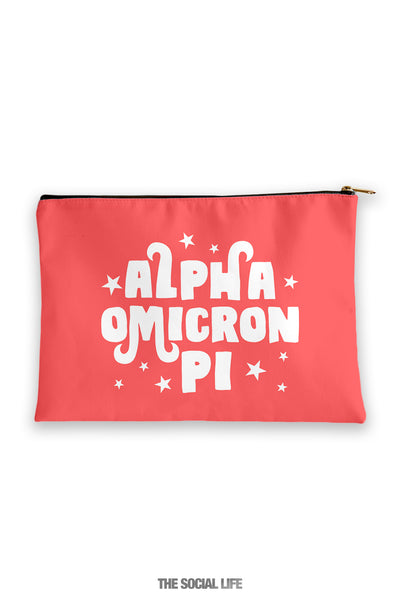 Alpha Omicron Pi Pixie Cosmetic Bag
