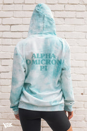 Alpha Omicron Pi Digi-Tie Dye Hoodie