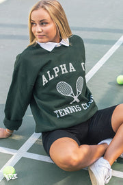 Alpha Omicron Pi Tennis Club Crewneck