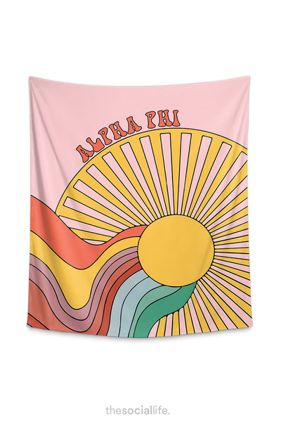 Alpha Phi Sunshine Tapestry