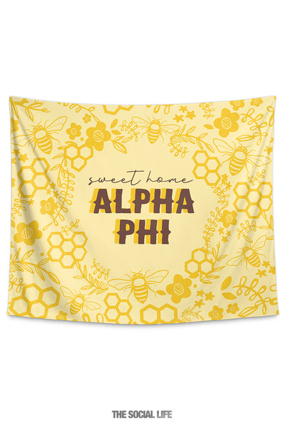 Alpha Phi Sweet Home Tapestry