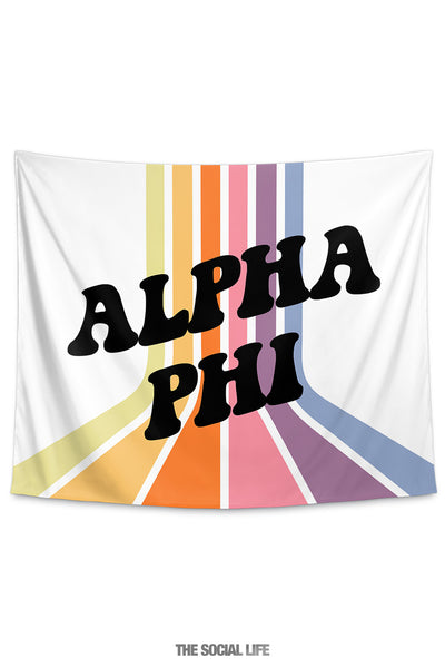 Alpha Phi Vibes Tapestry