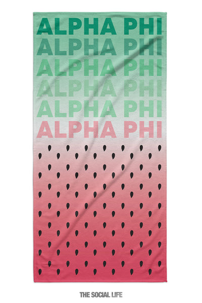 Alpha Phi Watermelon Towel