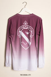 Alpha Phi Classic Crest Ombre Long Sleeve