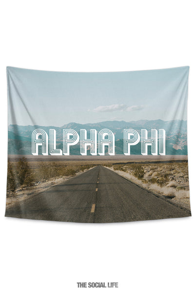 Alpha Phi Roadtrip Tapestry