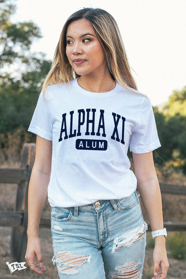 Alpha Xi Delta Alum Track Tee