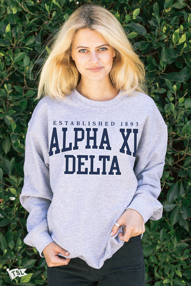 Alpha Xi Delta Collegiate Crewneck