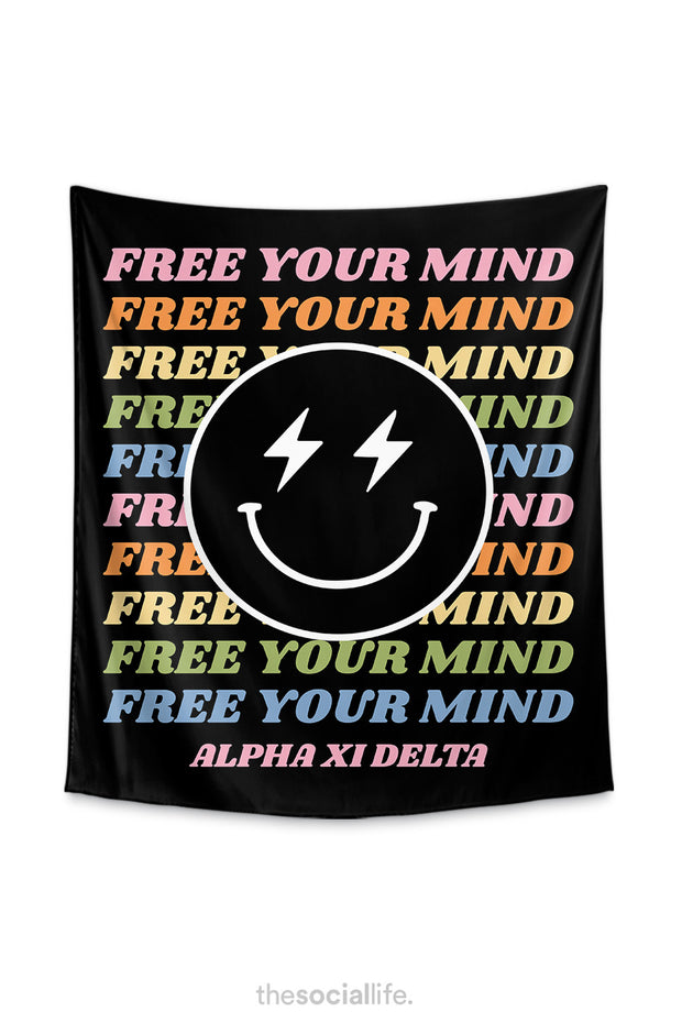Alpha Xi Delta Free Your Mind Tapestry