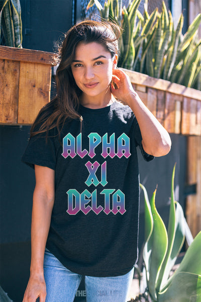Alpha Xi Delta Rock n Roll Tee