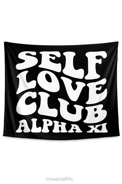 Alpha Xi Delta Self Love Club Tapestry