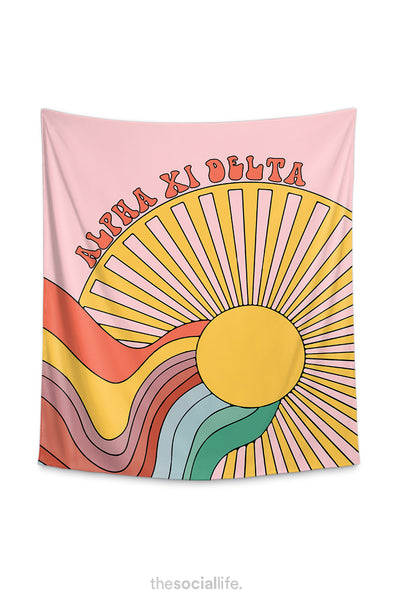Alpha Xi Delta Sunshine Tapestry