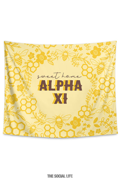 Alpha Xi Delta Sweet Home Tapestry