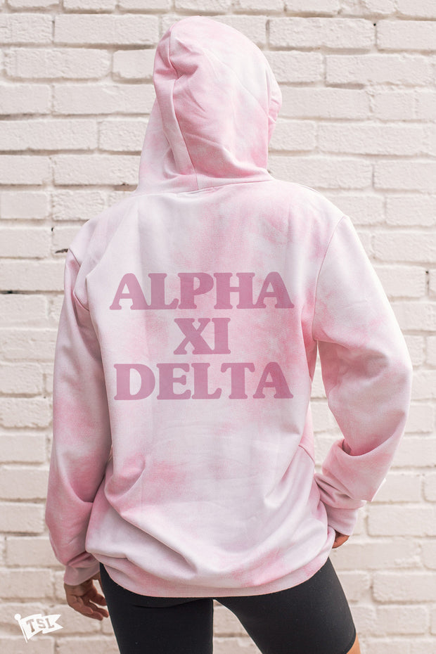 Alpha Xi Delta Digi-Tie Dye Hoodie