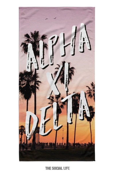 Alpha Xi Delta Venice Towel