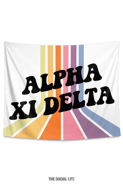 Alpha Xi Delta Vibes Tapestry