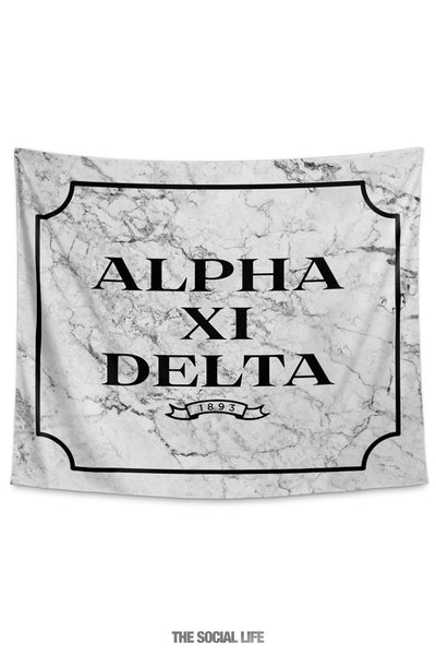 Alpha Xi Delta Milano Marble Tapestry