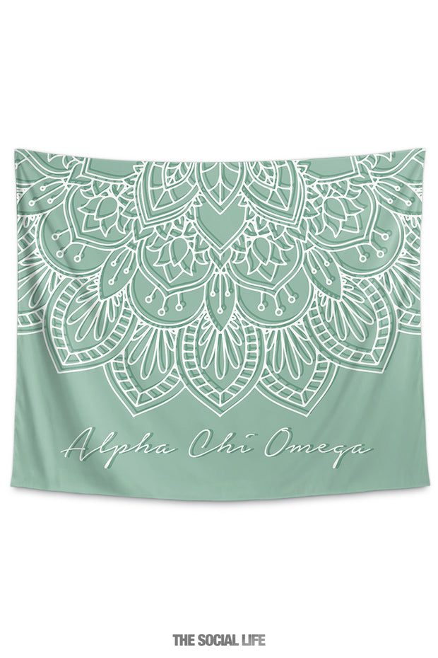 Alpha Chi Omega Boho Tapestry