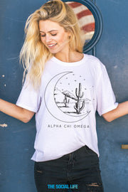 Alpha Chi Omega Mojave Moon Tee