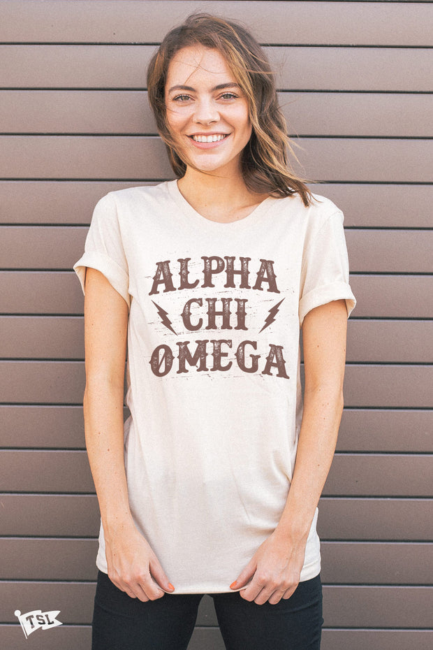 Alpha Chi Omega Old Town Tee