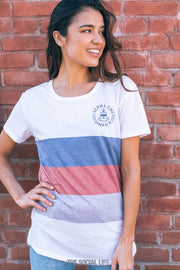 Alpha Chi Omega Rugby Scoop Tee
