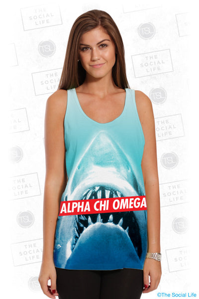 Alpha Chi Omega Sharky Top