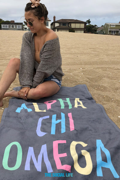Alpha Chi Omega Turnt Towel