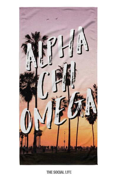 Alpha Chi Omega Venice Towel