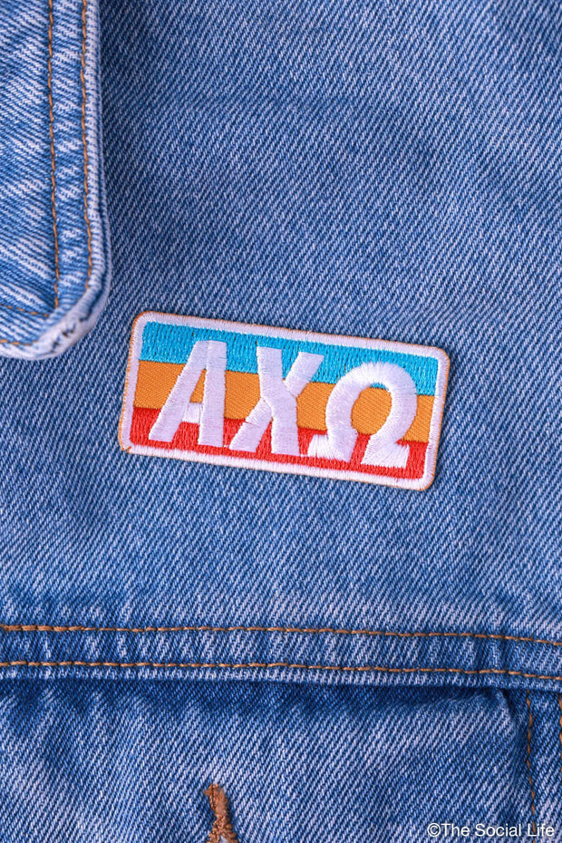 Alpha Chi Omega Retro Peel-n-Stick Badge
